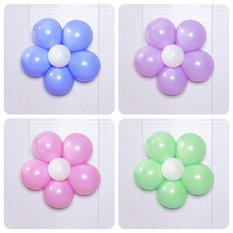 BHUCUTU 100 Pieces Flower Balloon Clips Balloons Holder Balloon Arch Clips for Baby Shower Wedding Event Decorations Birthday Party Supplies (Flower Style) - Image 5